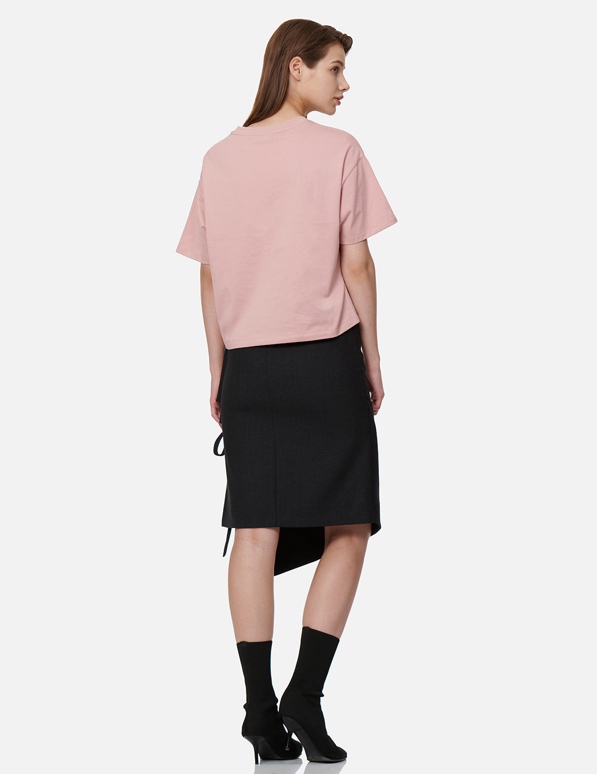 不对称裹身半身裙