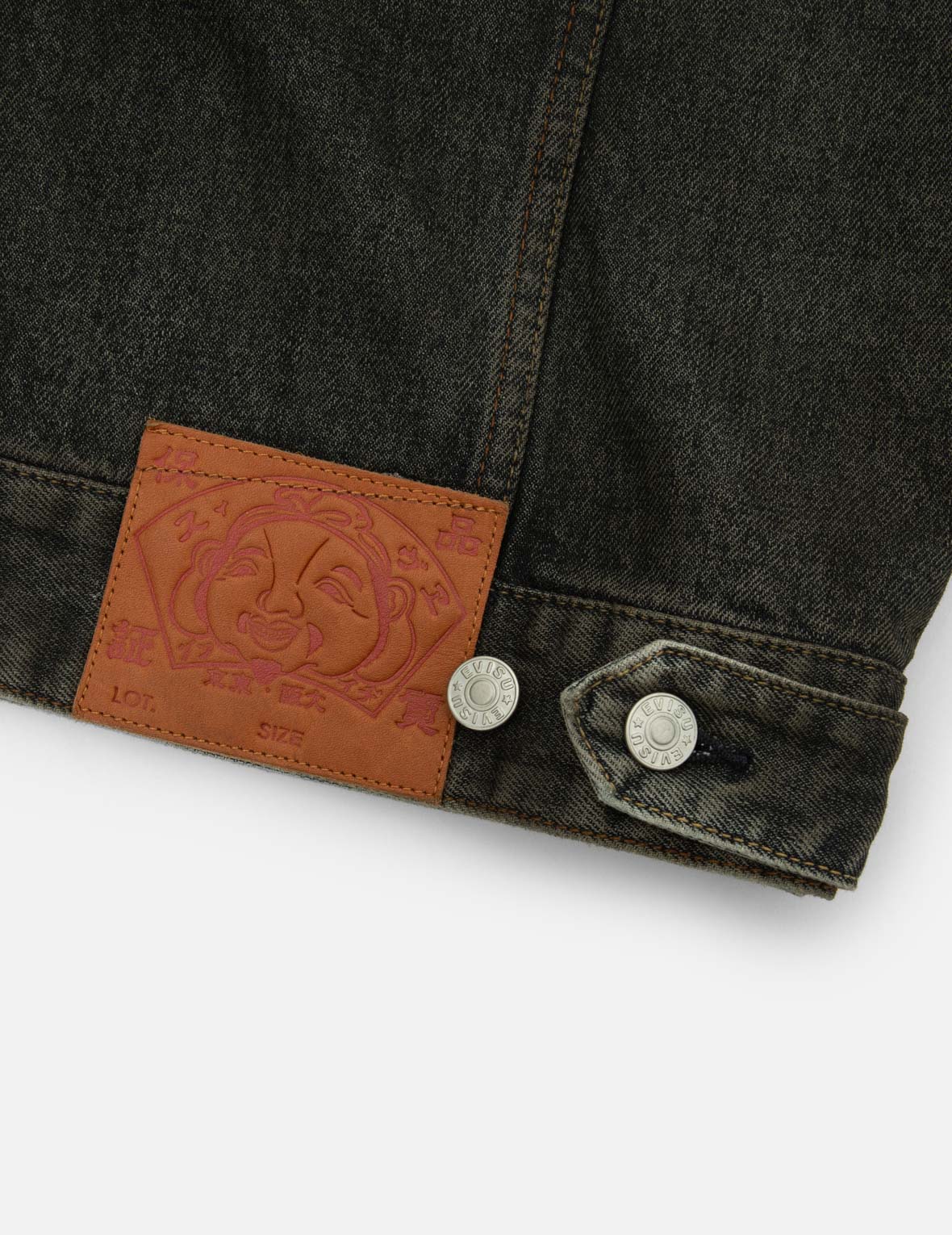 Ethnic-inspired Wheel of Wisdom Print and Embroidery Relax Fit Denim Jacket