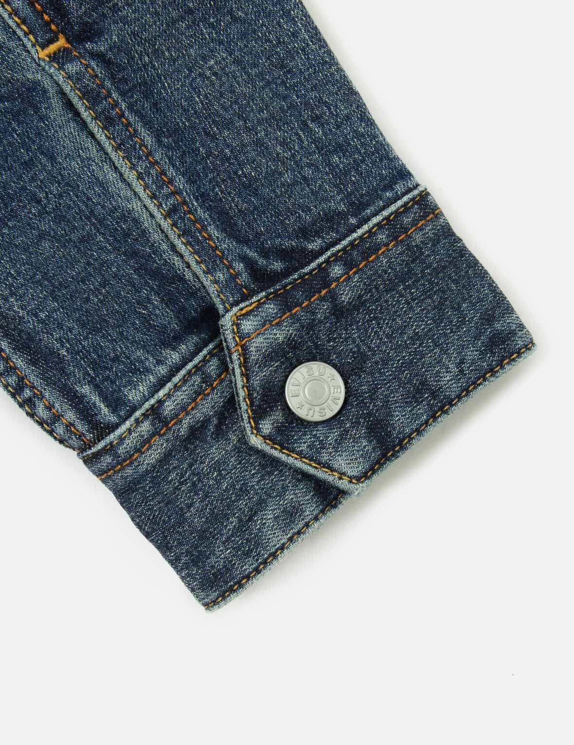 海神刺绣宽版牛仔外套