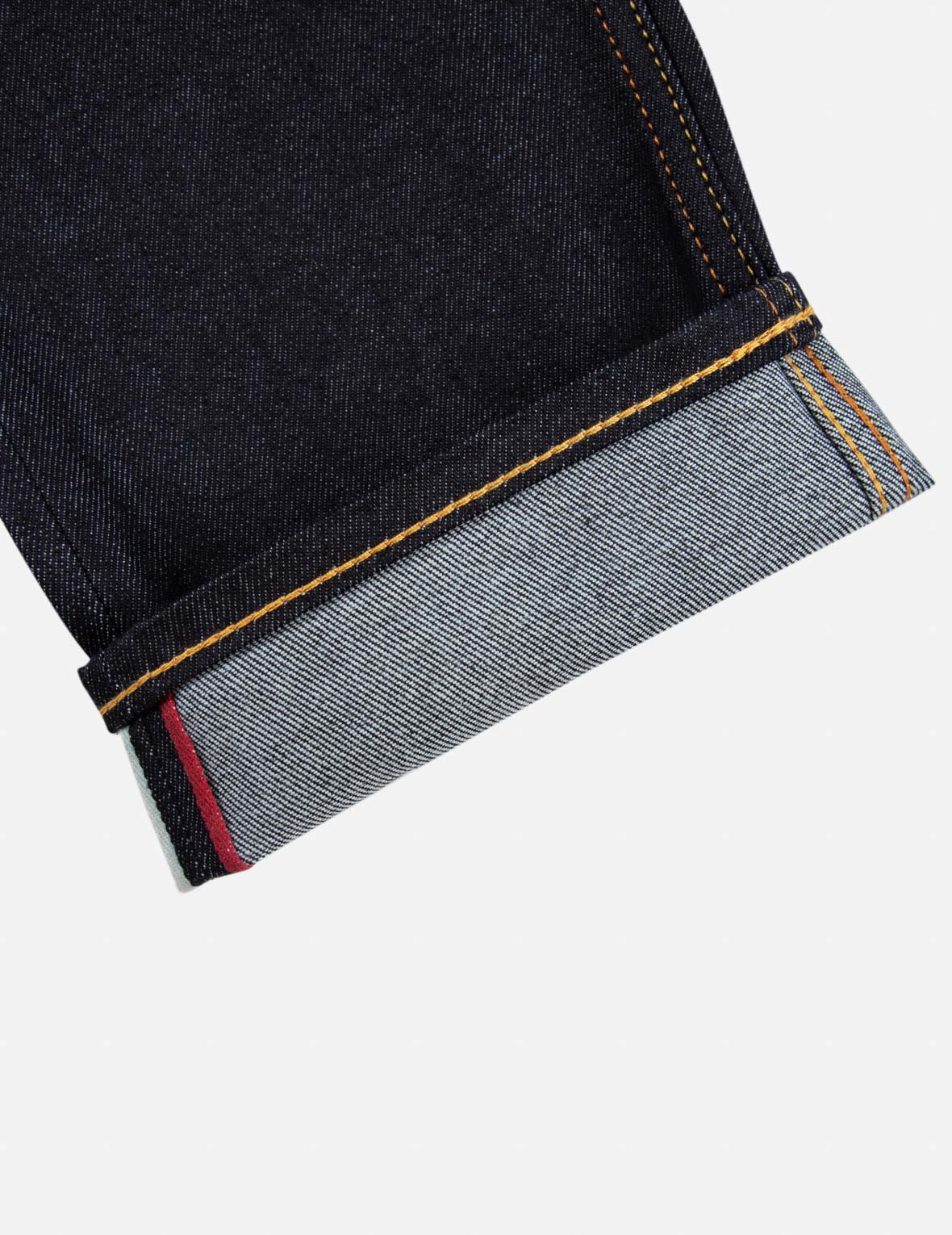 海鸥印花口袋窄脚牛仔裤 #2017