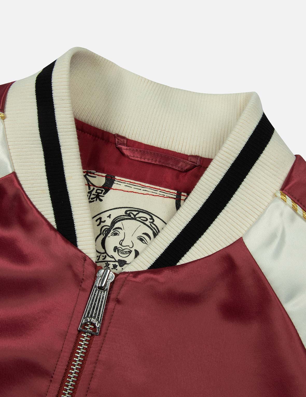 Ninja Daruma Embroidery Relax Fit Souvenior Jacket