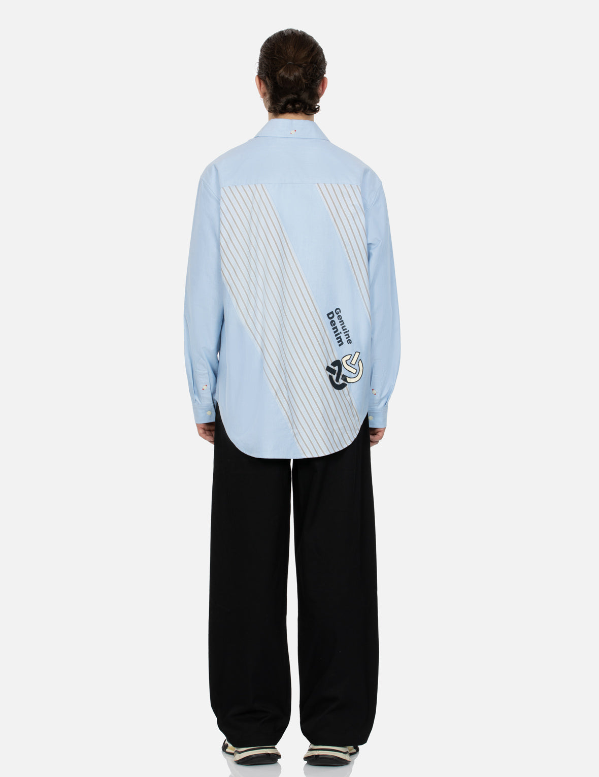Wheel of Wisdom and Logo Print Relax Fit Deconstructive Shirt