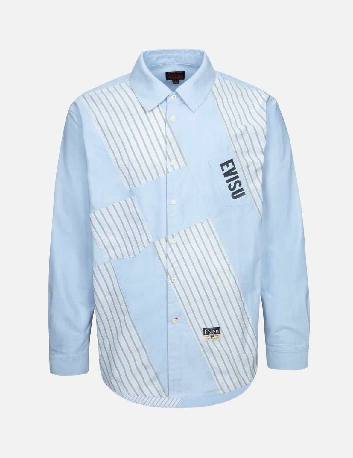 Wheel of Wisdom and Logo Print Relax Fit Deconstructive Shirt