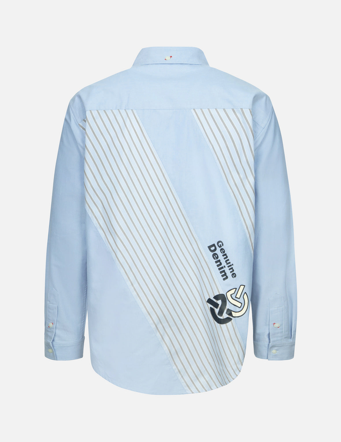 Wheel of Wisdom and Logo Print Relax Fit Deconstructive Shirt