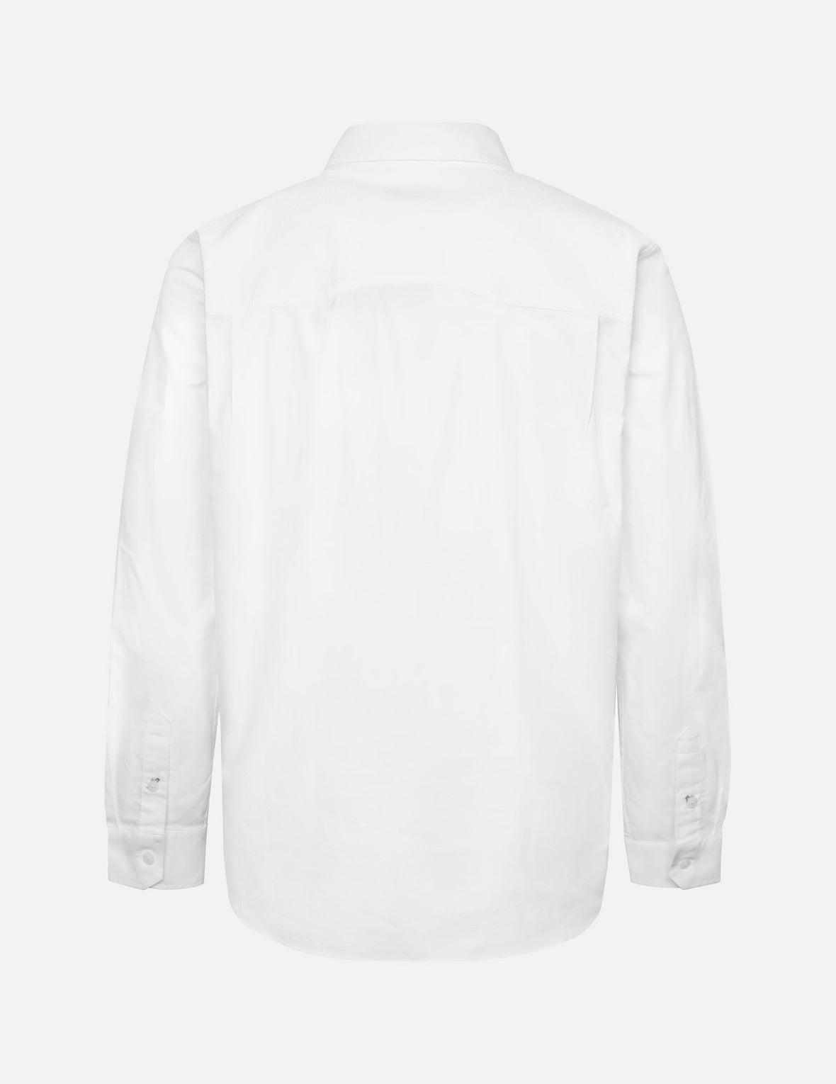 Multi-Pocket and Logo Patch Embroidered Relax Fit Shirt