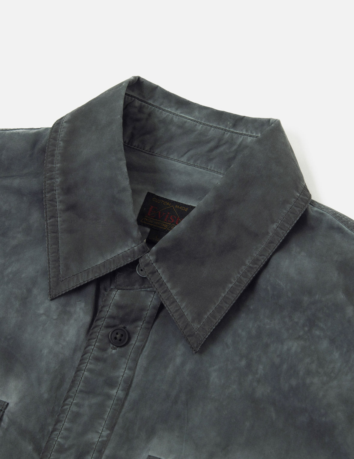 Washed Seagull Embroidery Loose Fit Shirt