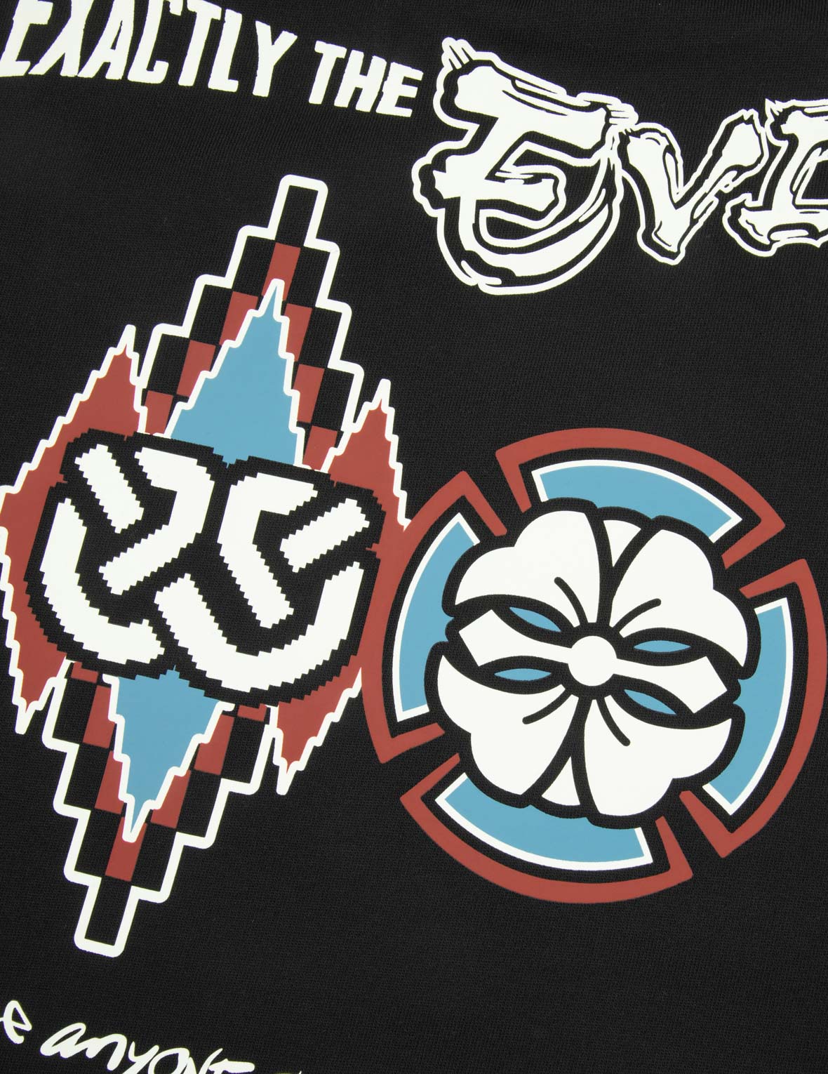 智慧之轮和家花印花宽版休闲卫衣