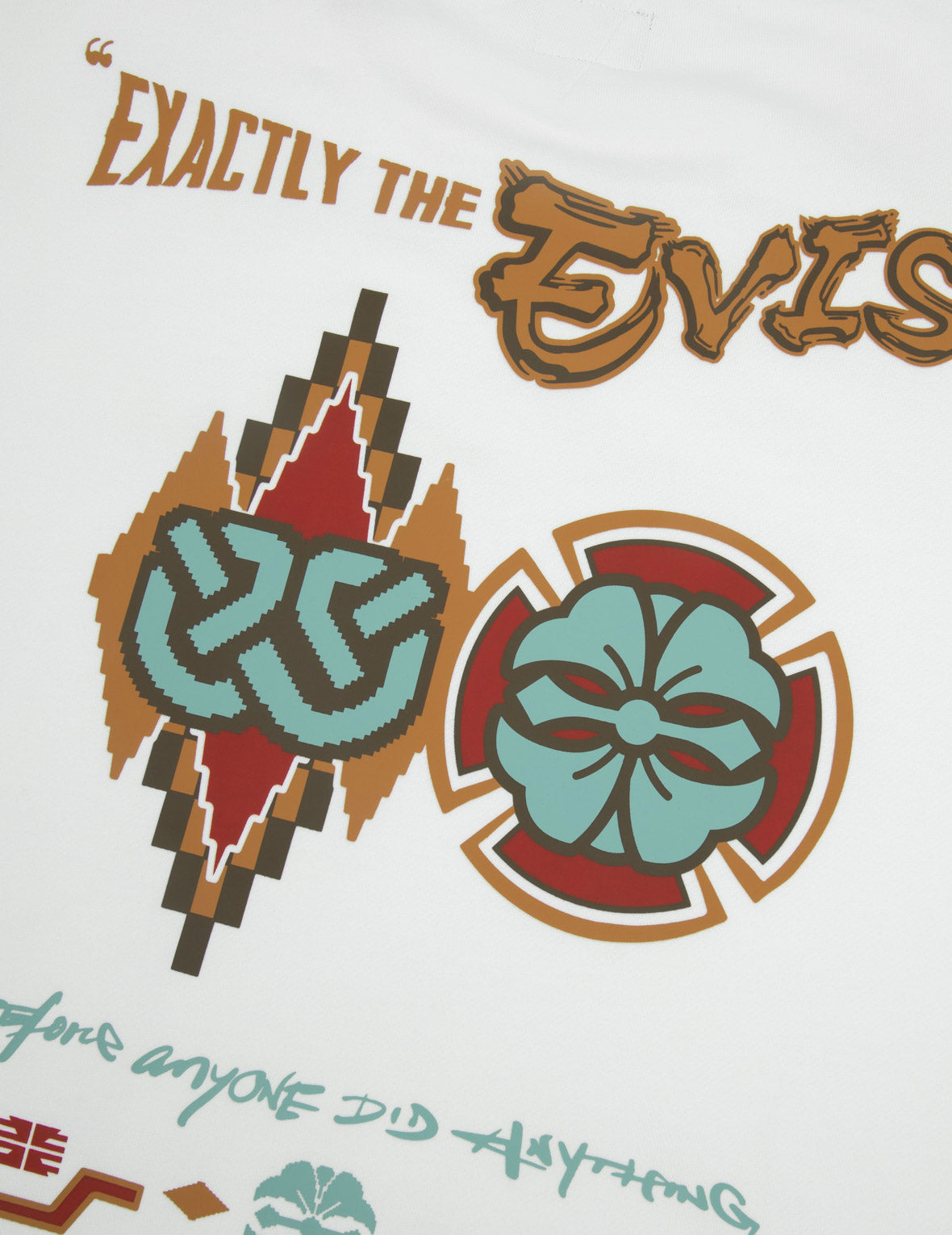 智慧之轮和家花印花宽版休闲卫衣