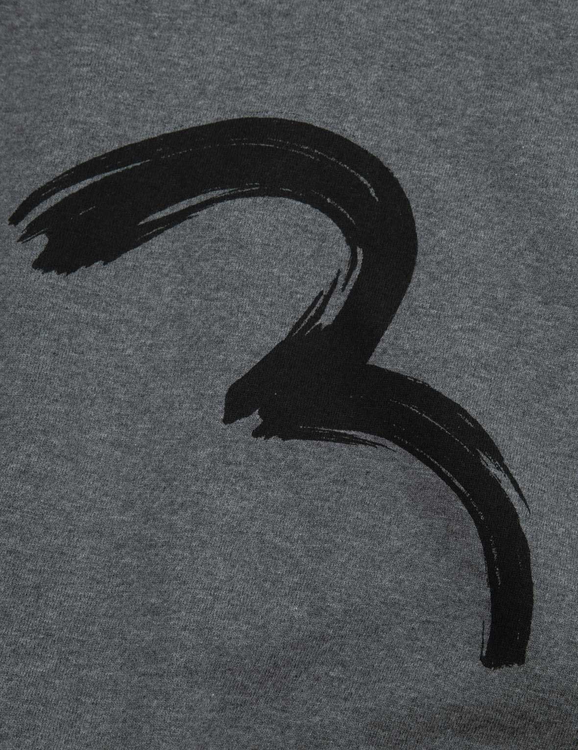 Allover Brushstroke Seagull and Logo Print Relax Fit Sweatshirt