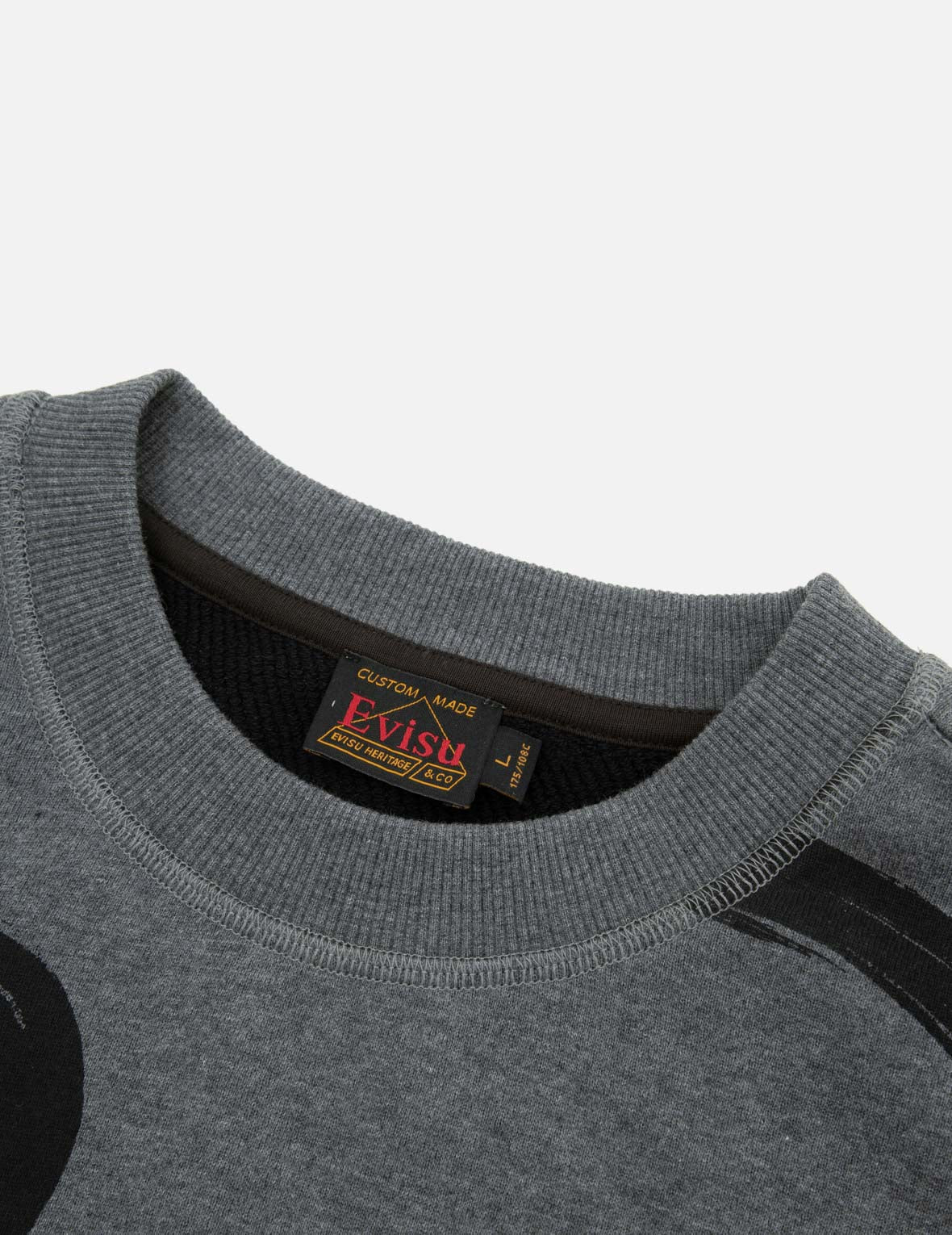 Allover Brushstroke Seagull and Logo Print Relax Fit Sweatshirt