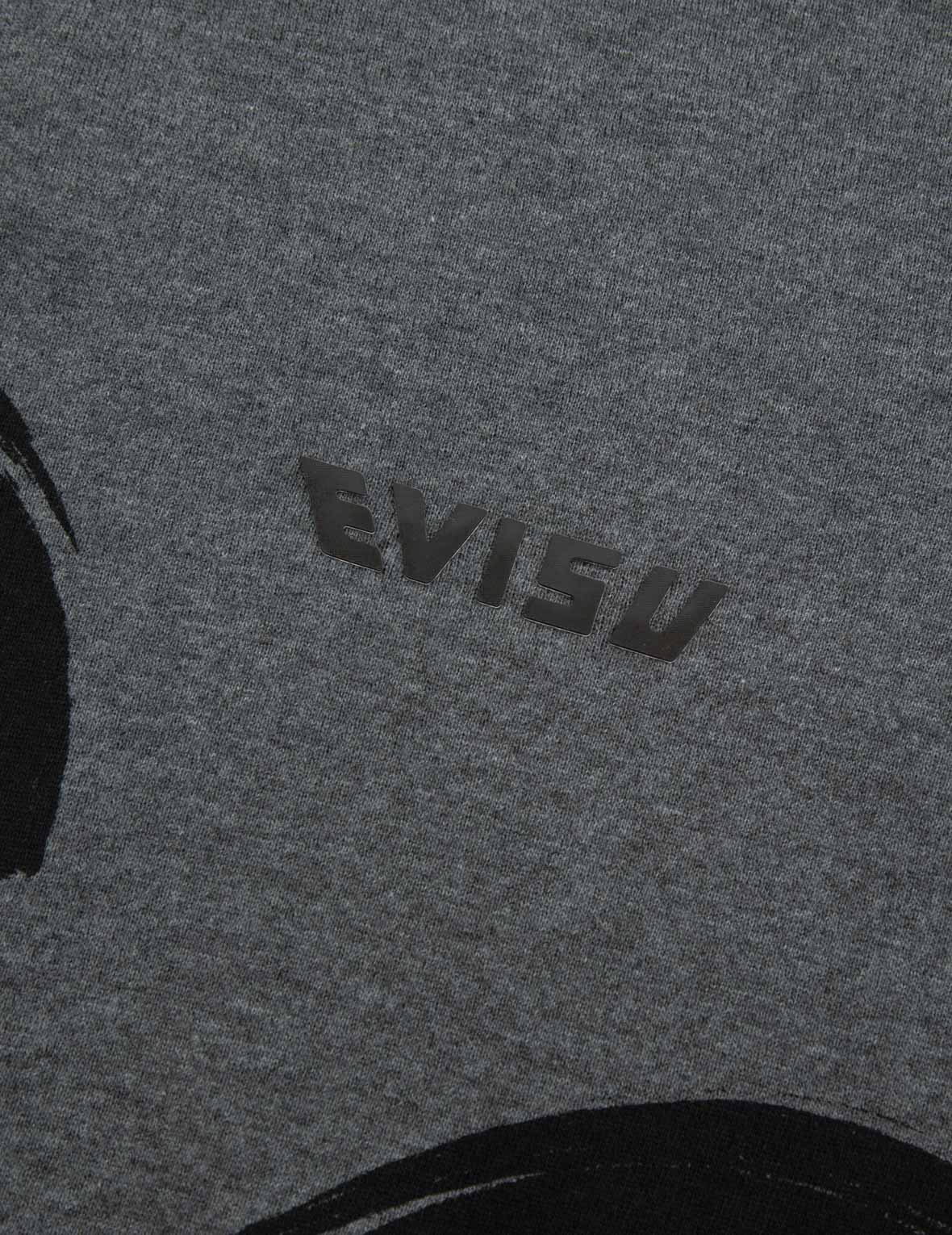 Allover Brushstroke Seagull and Logo Print Relax Fit Sweatshirt