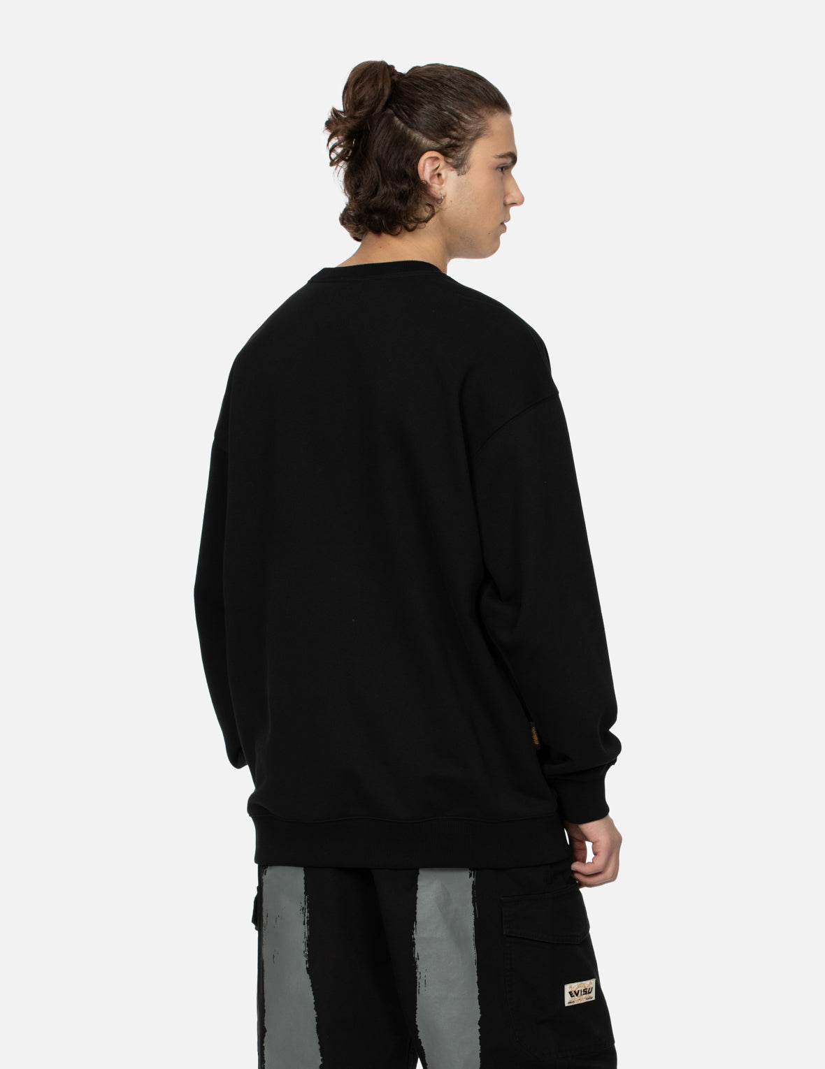 Multi-Pockets with Seagull Print Loose Fit Sweatshirt