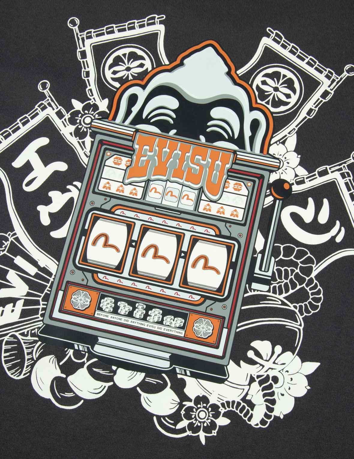 Godhead Slot Machine Print Loose Fit Long-Sleeve T-Shirt