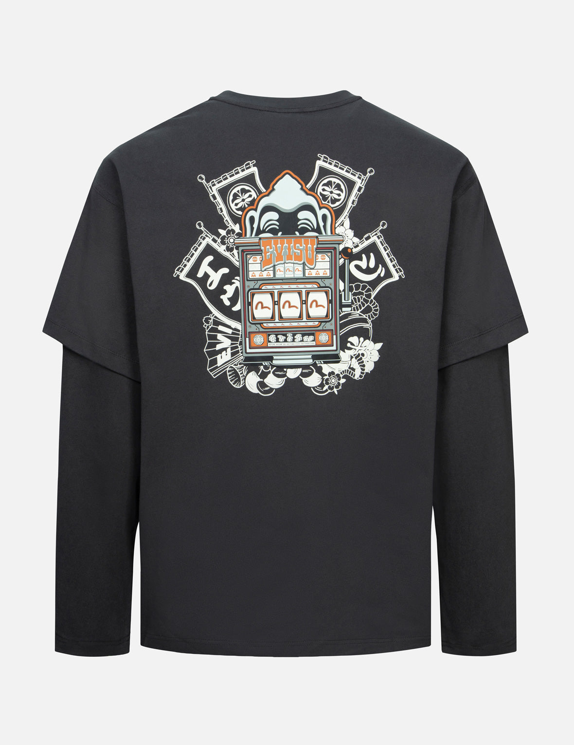 Godhead Slot Machine Print Loose Fit Long-Sleeve T-Shirt