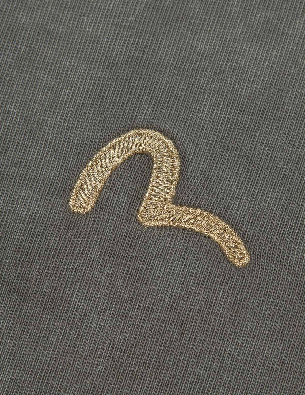 海鸥刺绣洗水宽版休闲T恤