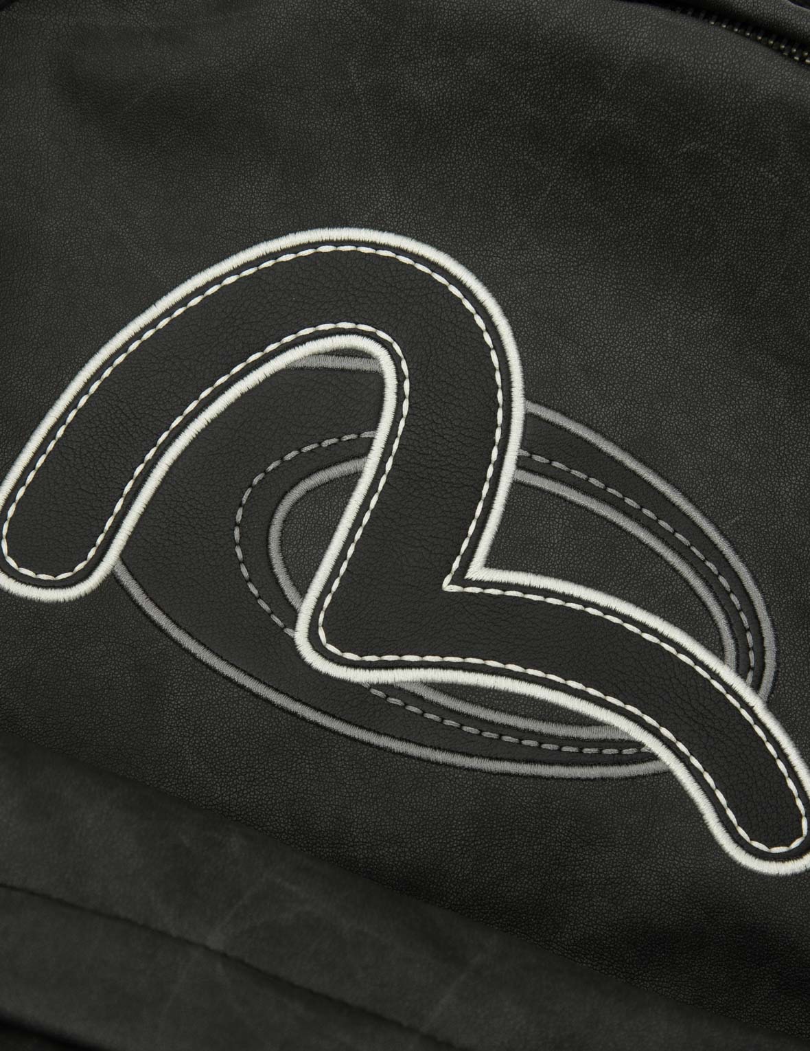 Seagull Embroidery Vegan Leather Backpack