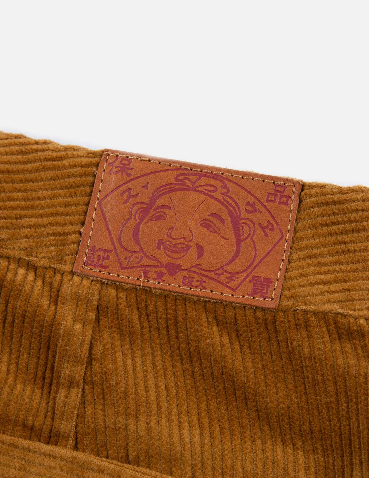 小海鸥刺绣直脚灯芯绒长裤