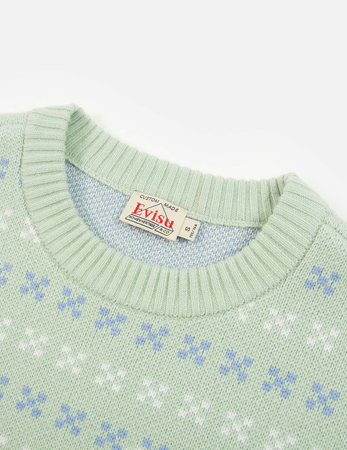 书法字商标提花针织毛衣