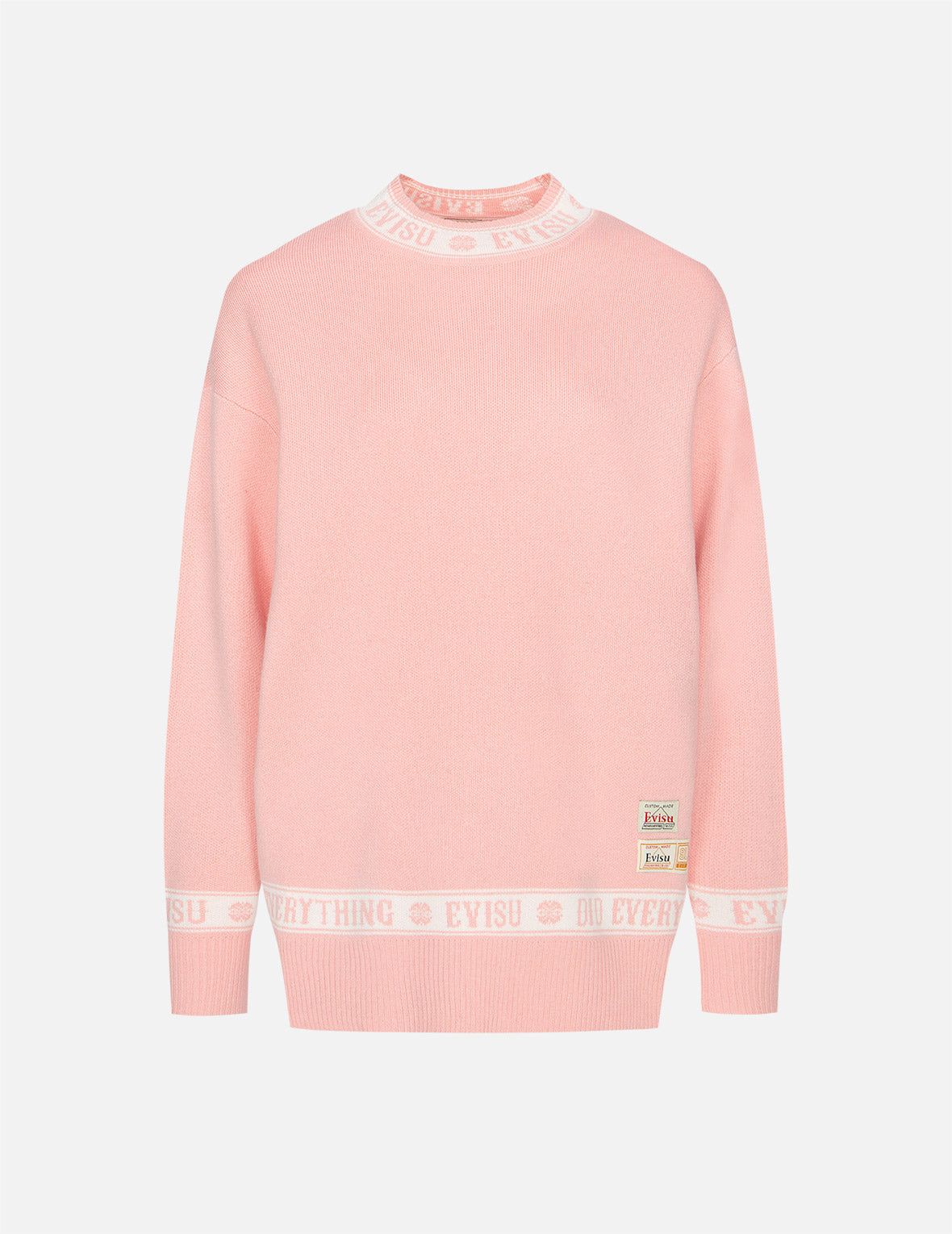 Logo and Kamon Jacquard Knitted Sweater