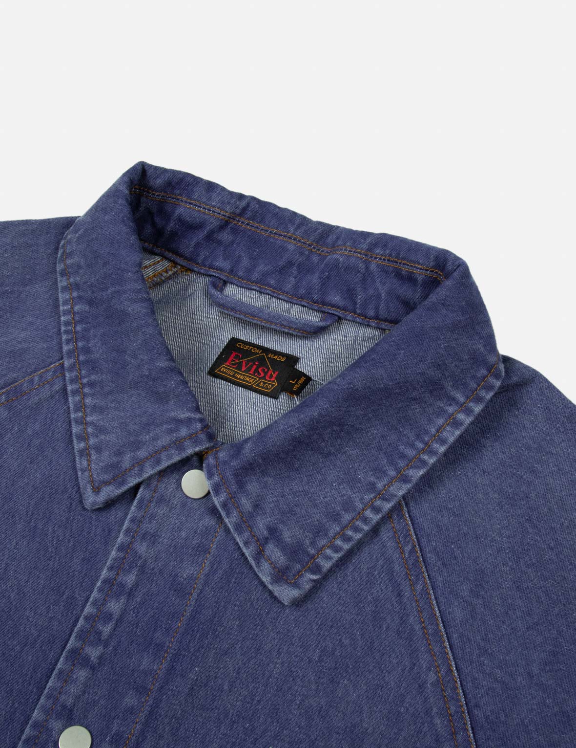 海鸥和标语刺绣超宽版牛仔教练外套