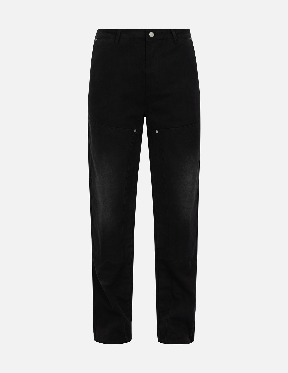 海鸥贴布刺绣松身阔腿木工裤