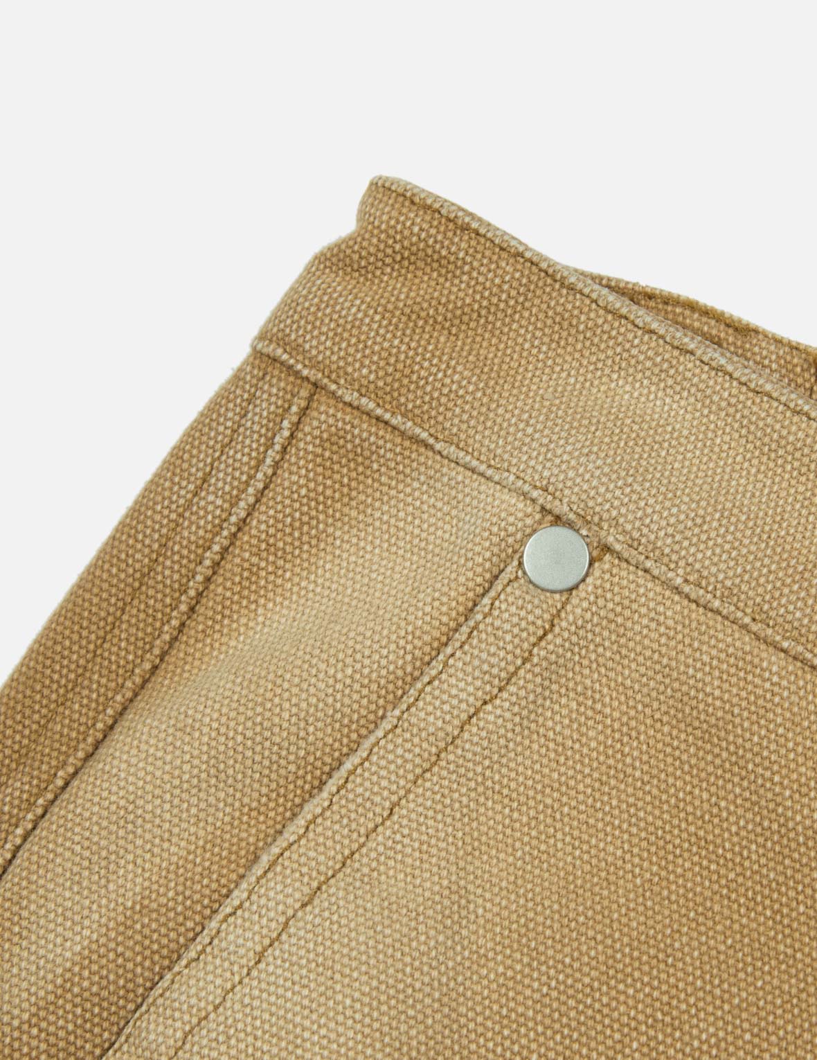 海鸥贴布刺绣松身阔腿木工裤