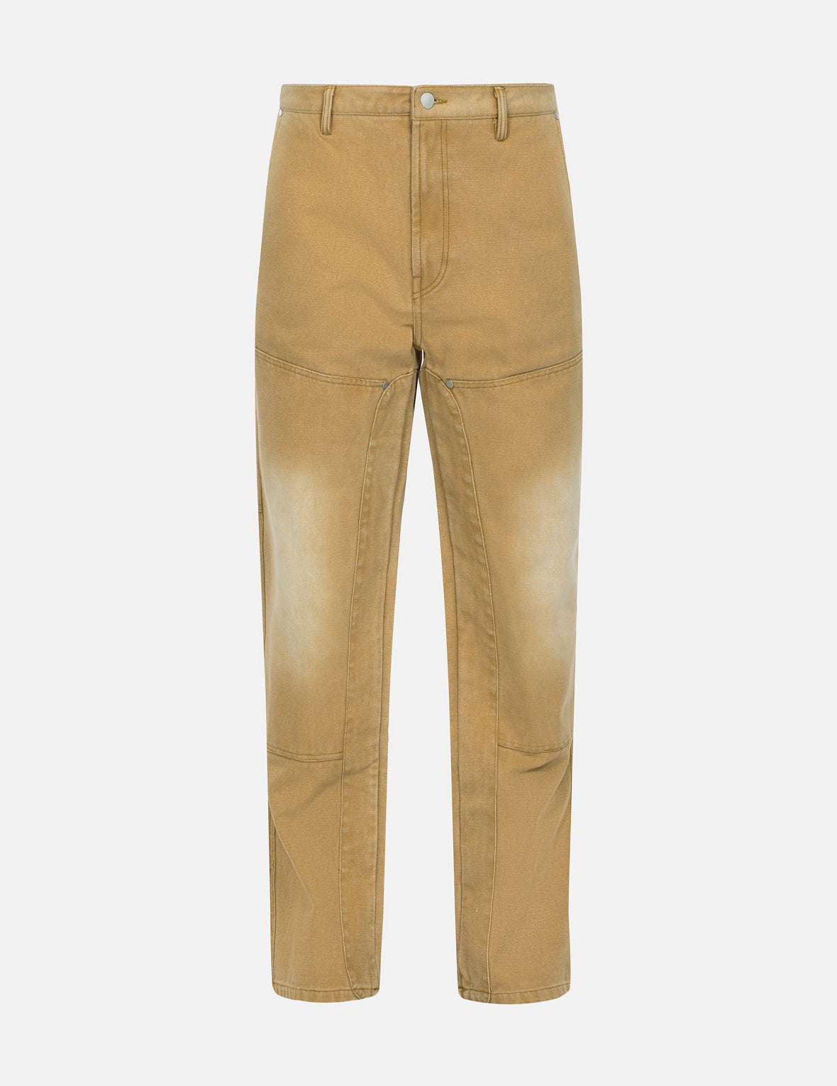 海鸥贴布刺绣松身阔腿木工裤