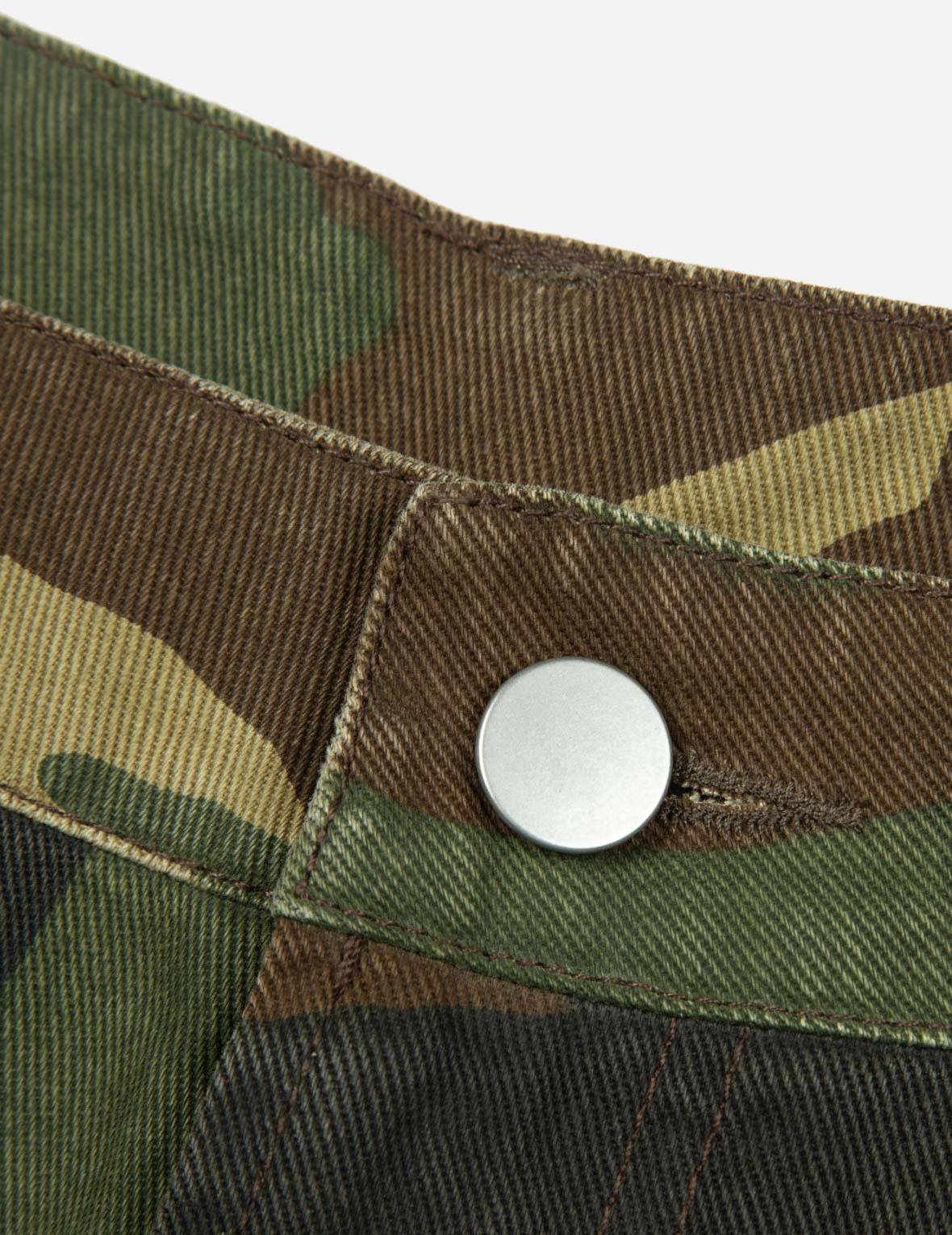 海鸥贴布刺绣松身阔腿迷彩伞兵工装裤