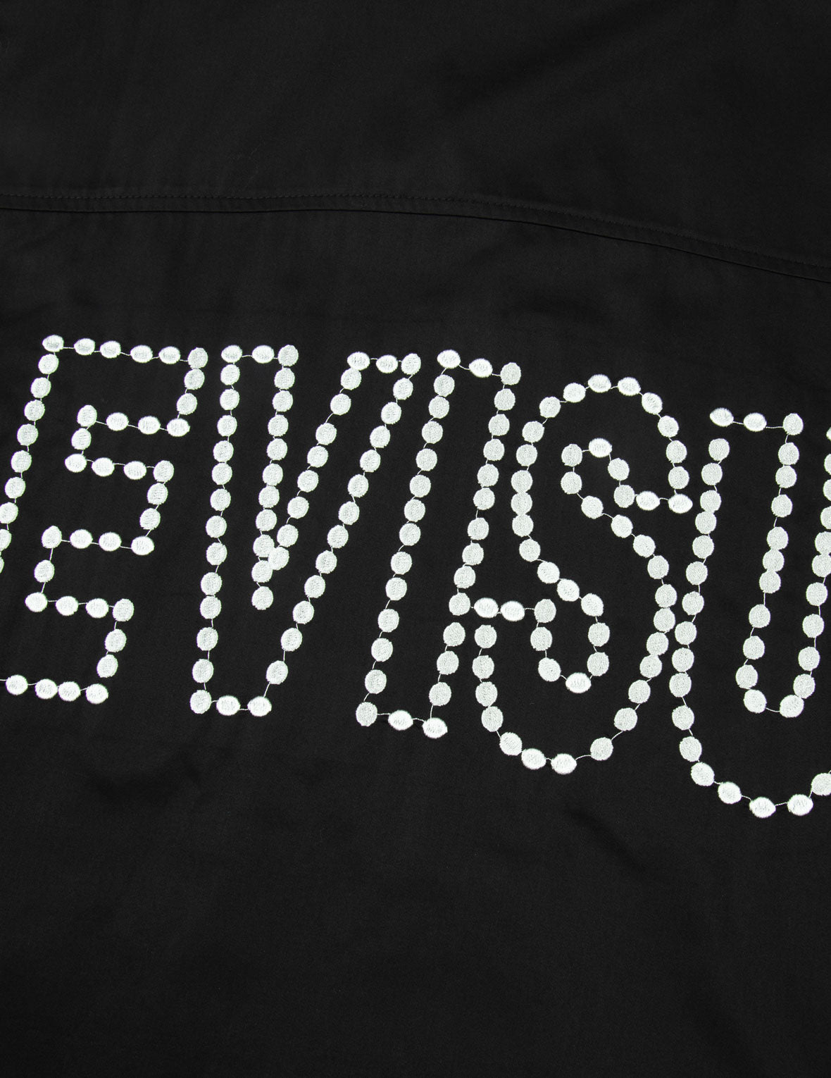 链式缝制商标刺绣宽松版型衬衫