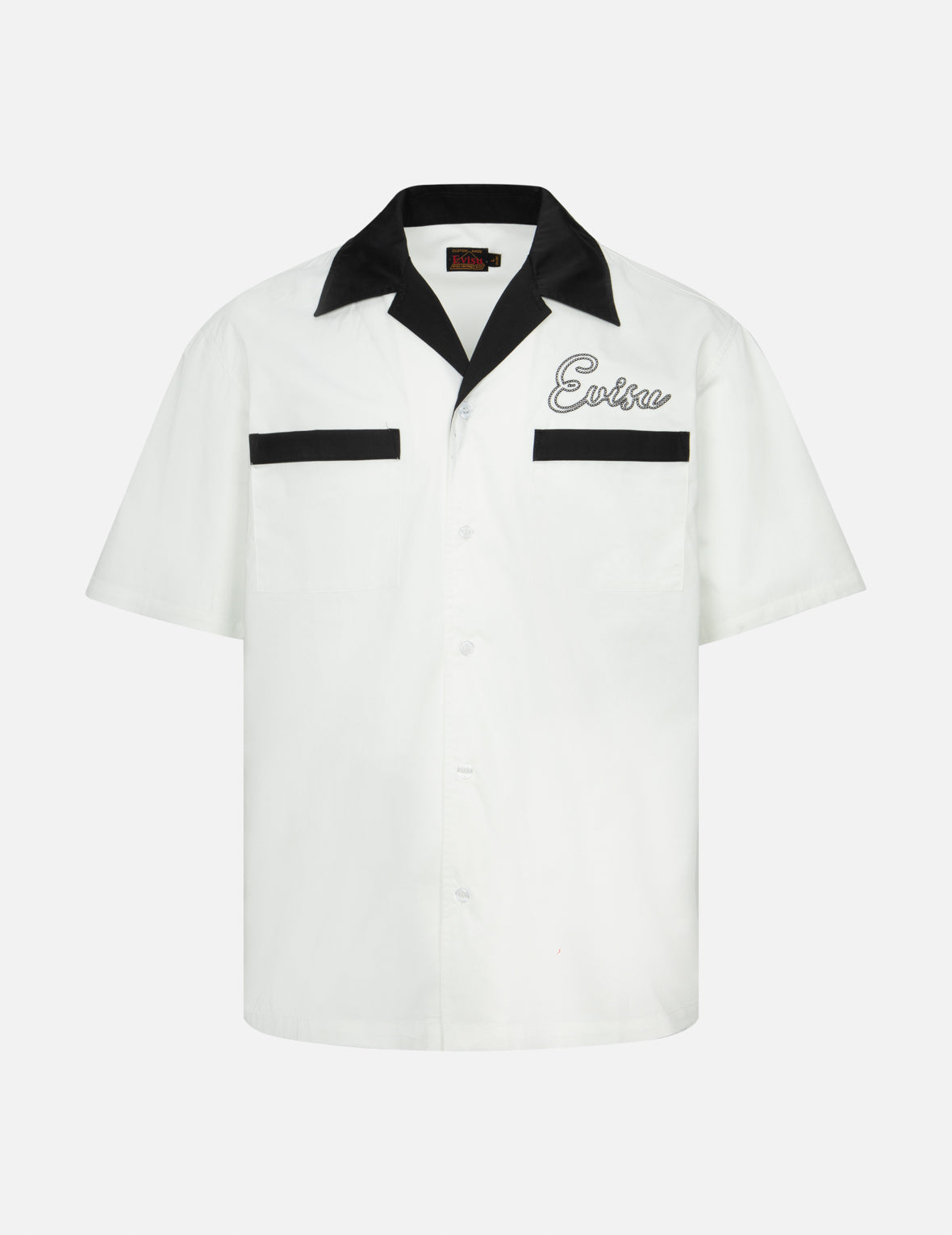 链式缝制商标刺绣宽松版型衬衫