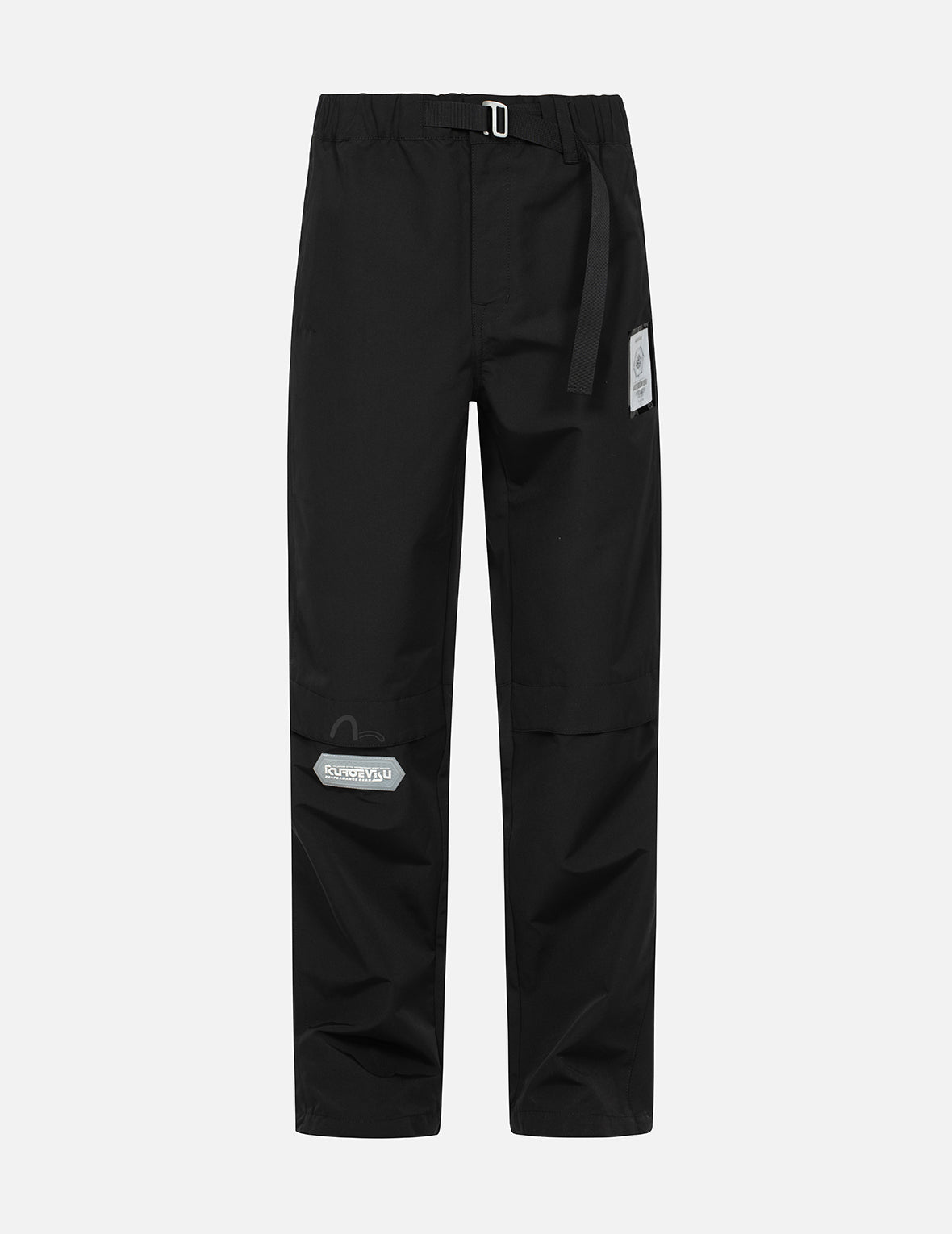 水感满地图案常规版型拼接长裤