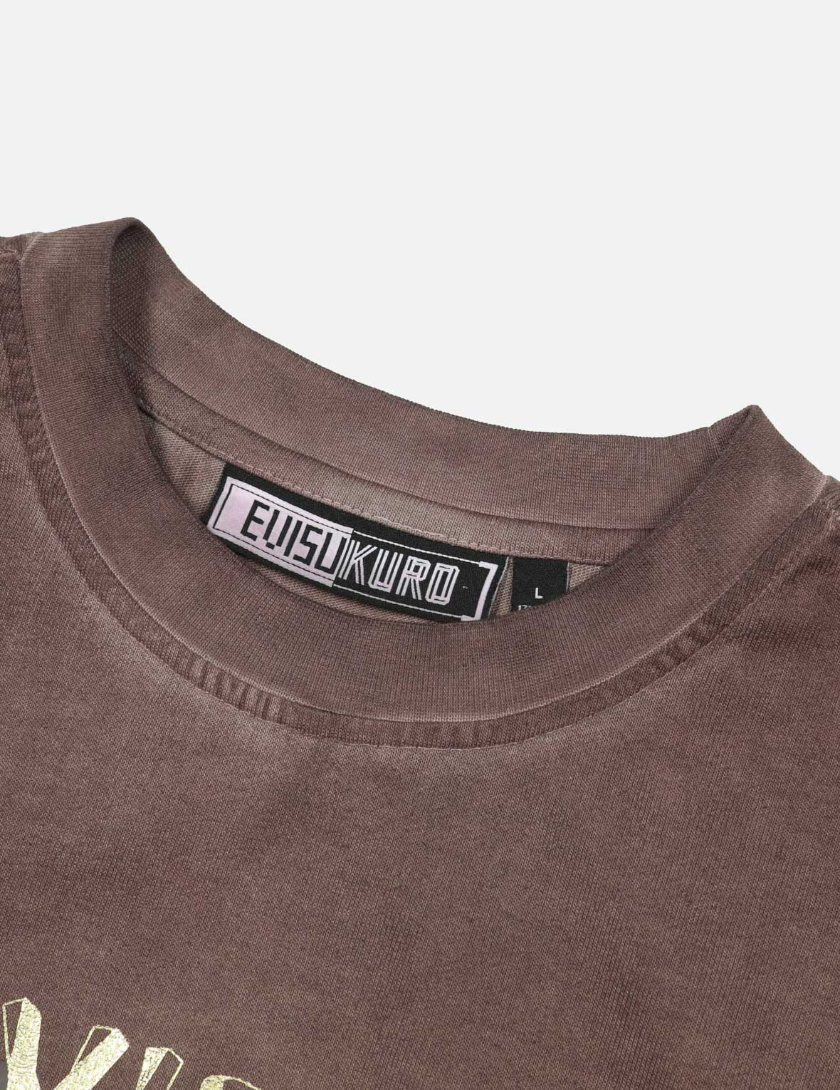 Spray Dyed Multi Logo Print Loose Fit T-shirt