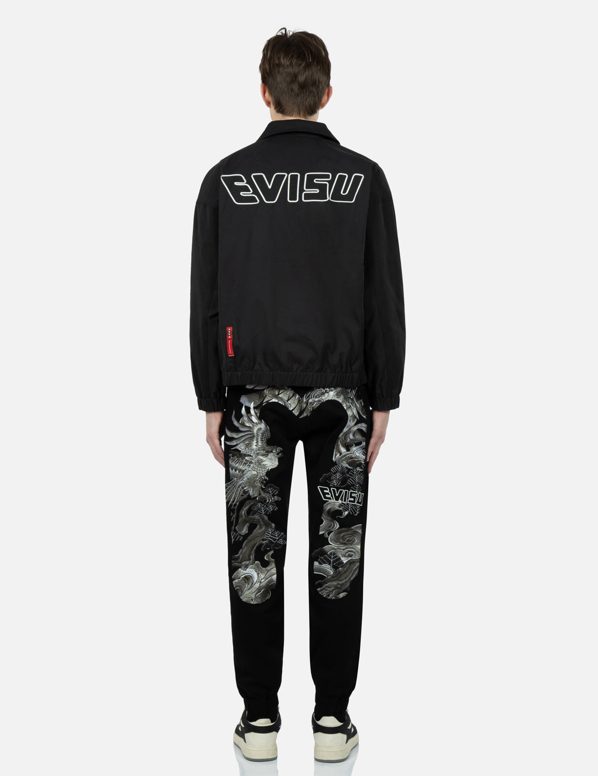 雄鹰与商标刺绣衬衫外套