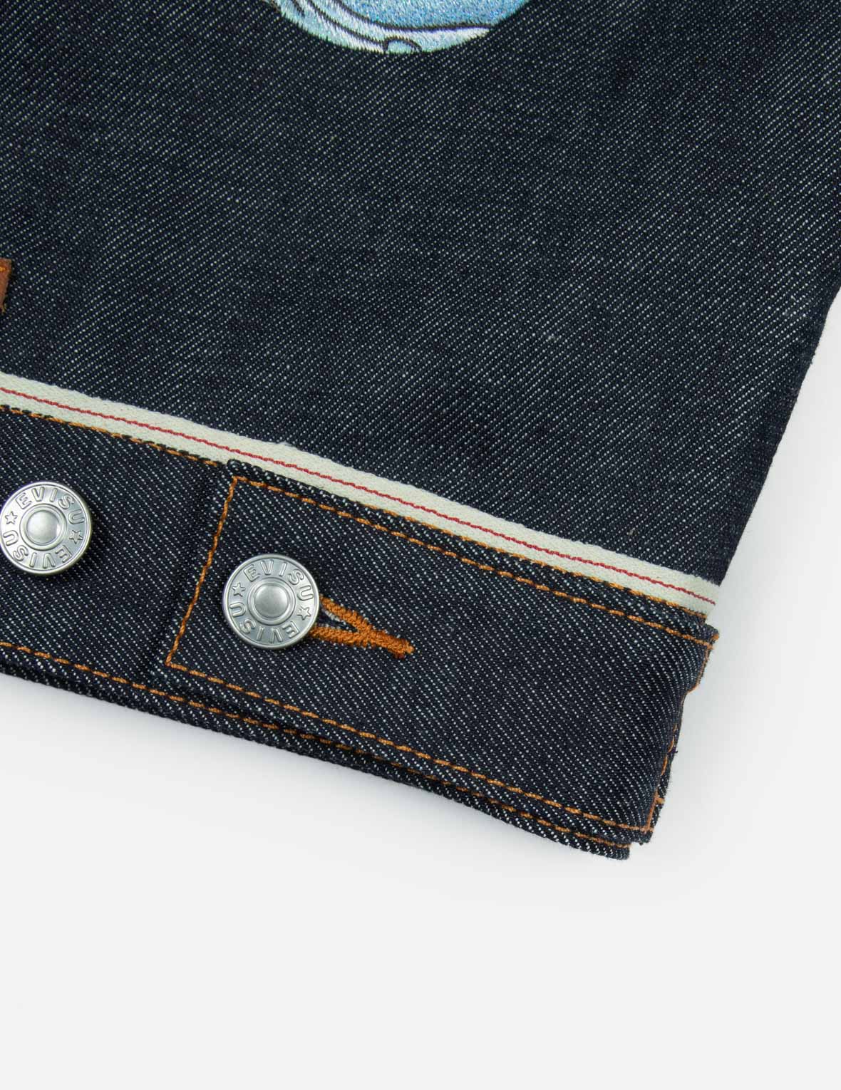 熊猫大M刺绣常规版型牛仔外套