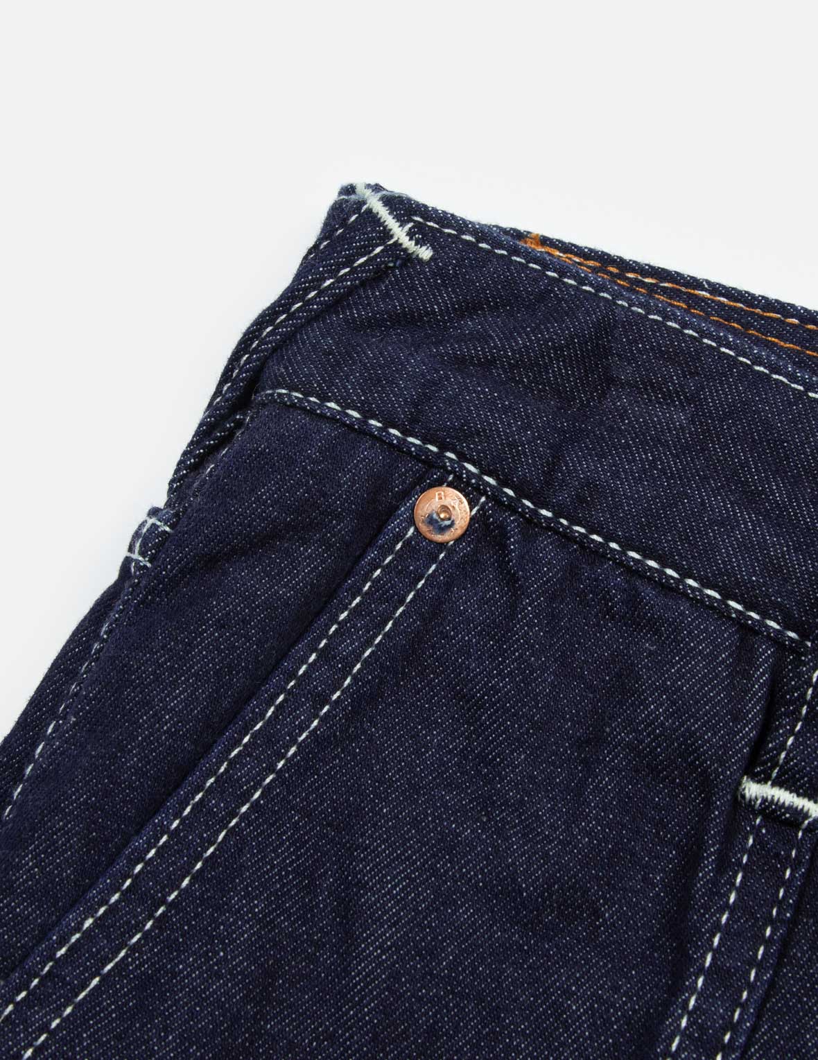 海鸥和商标印花吊脚宽松牛仔裤