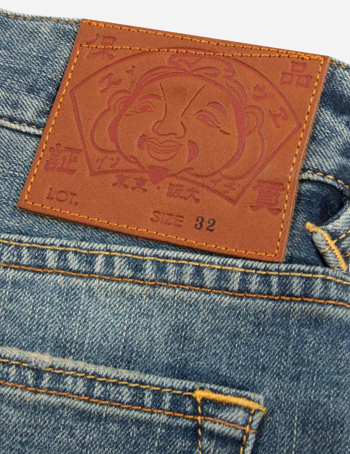 博弈游戏印花宽版休闲牛仔裤