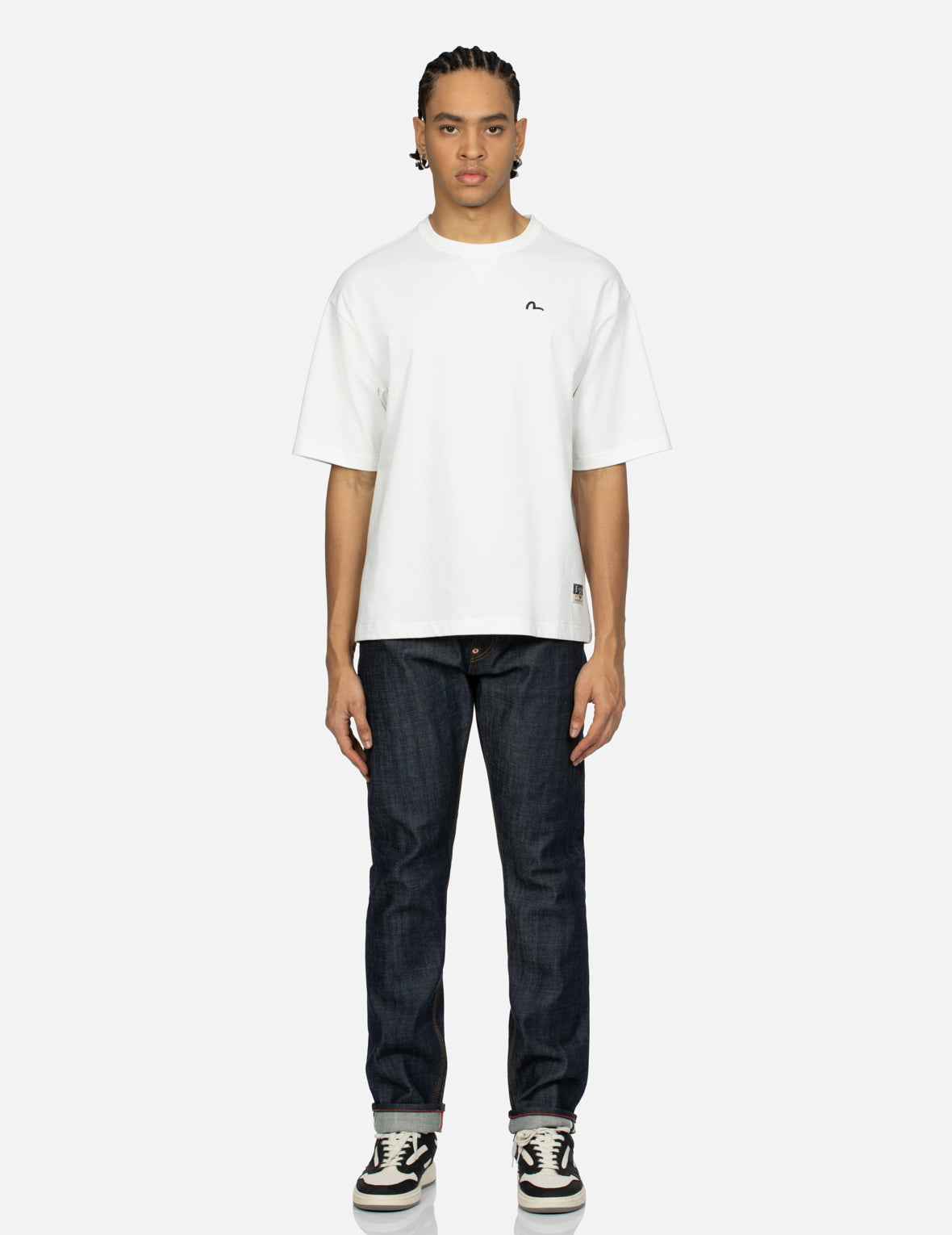 Panda Daicock Embroidery Carrot Fit Jeans #2017