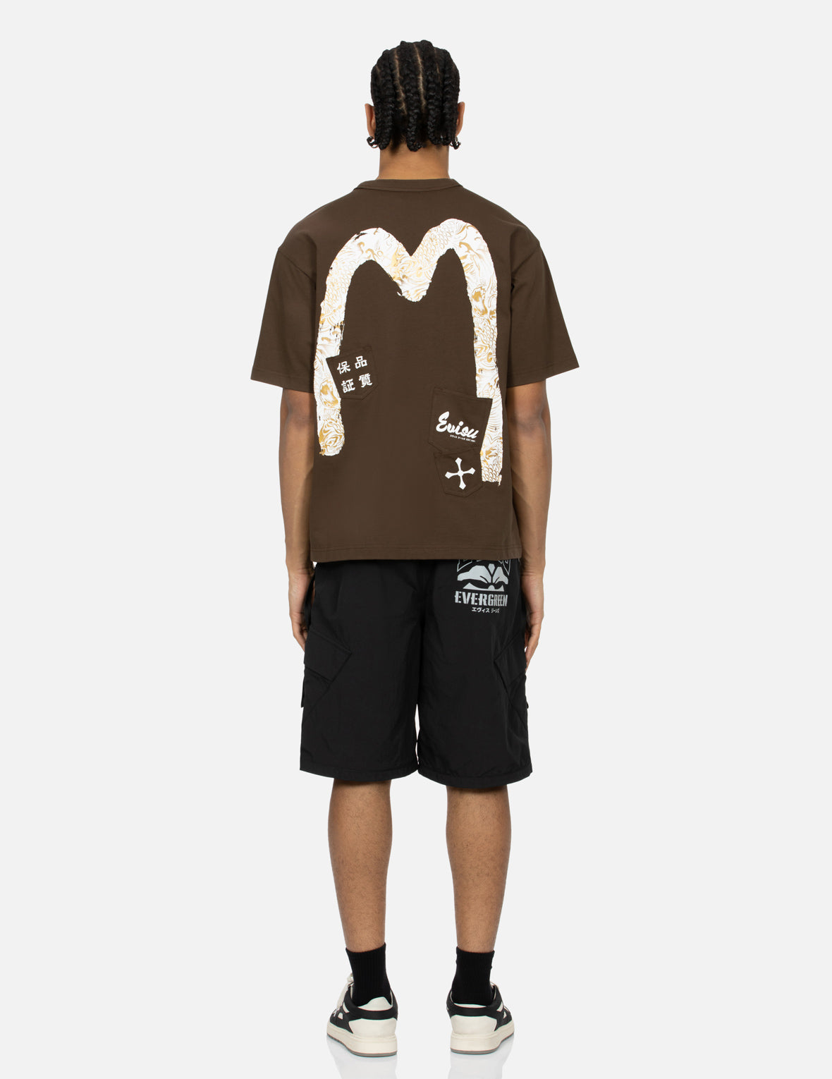 Reflective Multi-Prints Relax Fit Shorts