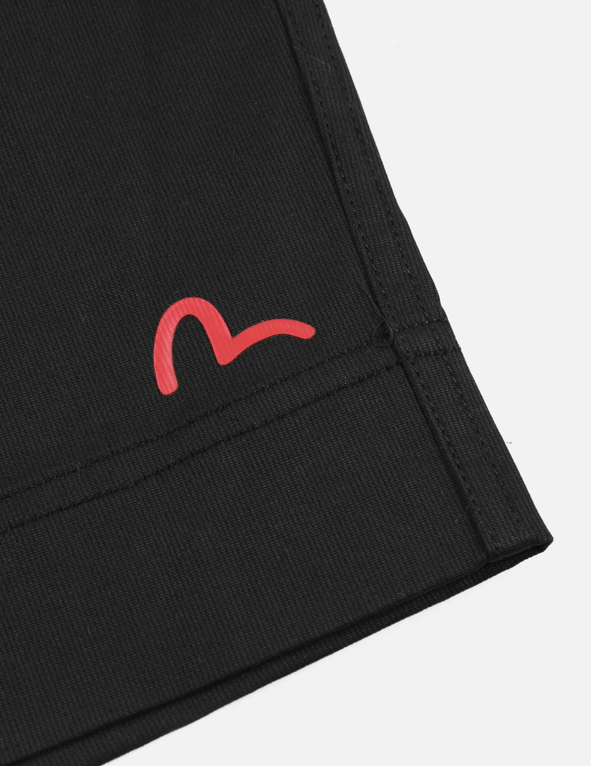 海鸥刺绣和佛头拼布宽版休闲短裤