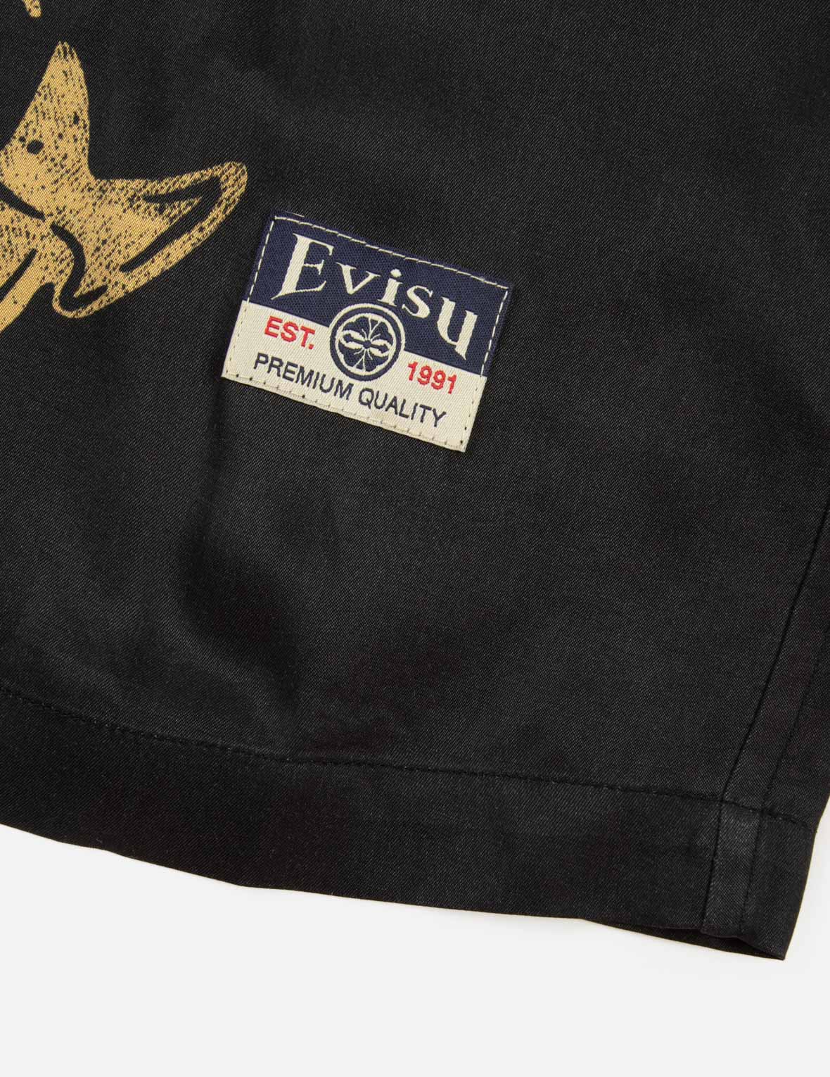 满地博弈游戏印花宽松版型短袖衬衣