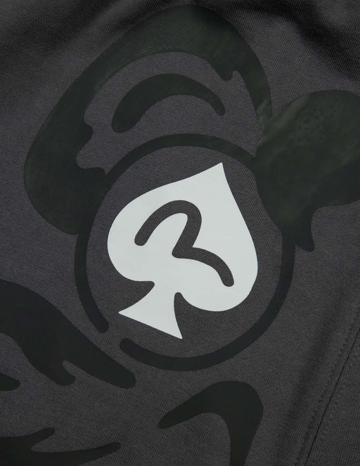 Spade Daruma Print Fashion Fit Sweat Shorts