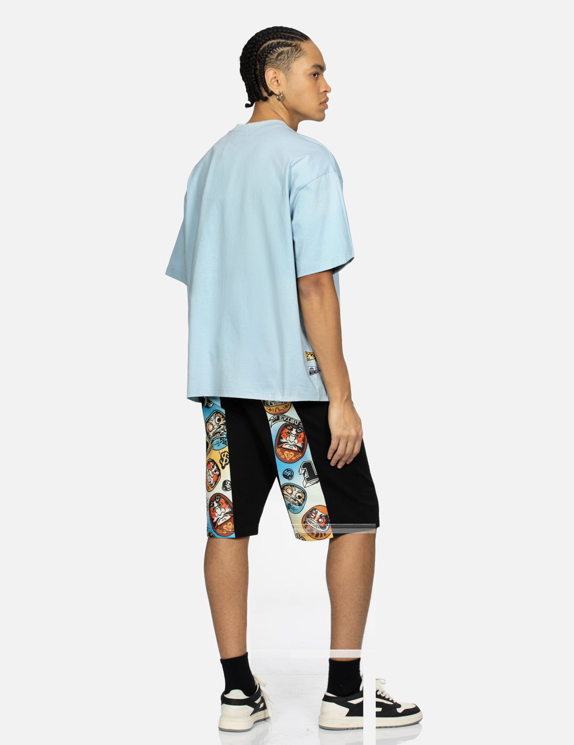 Gaming Daruma Daicock Print Regular Fit Sweat Shorts