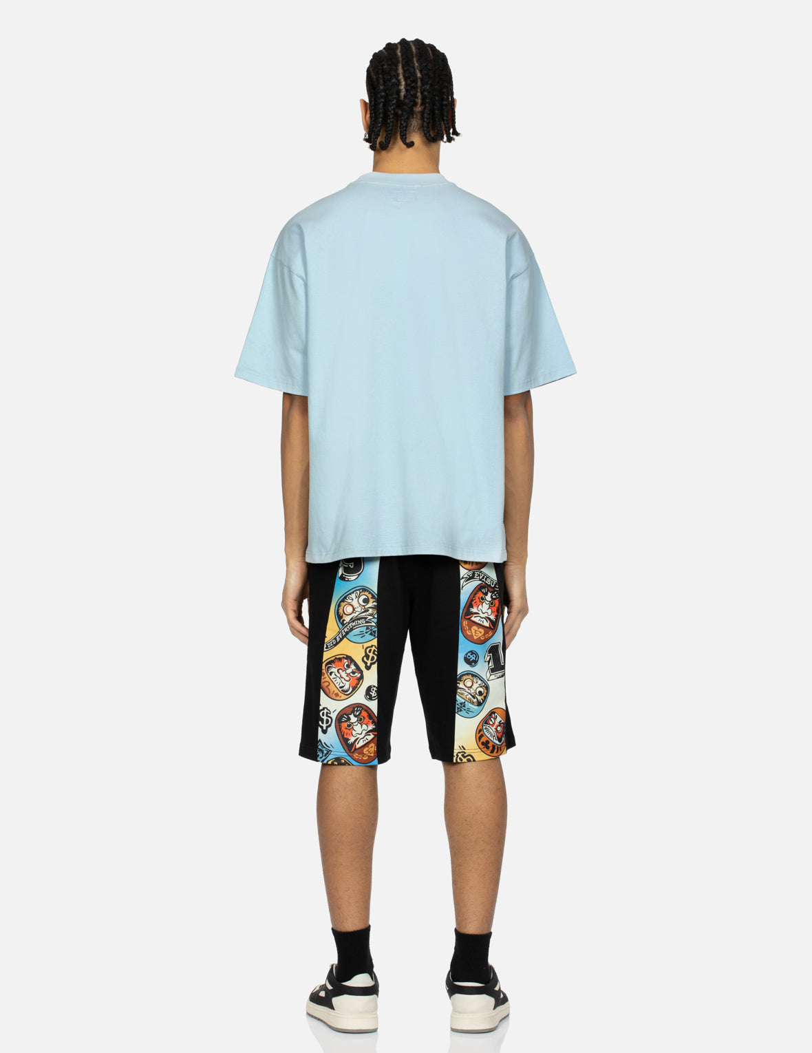 Gaming Daruma Daicock Print Regular Fit Sweat Shorts