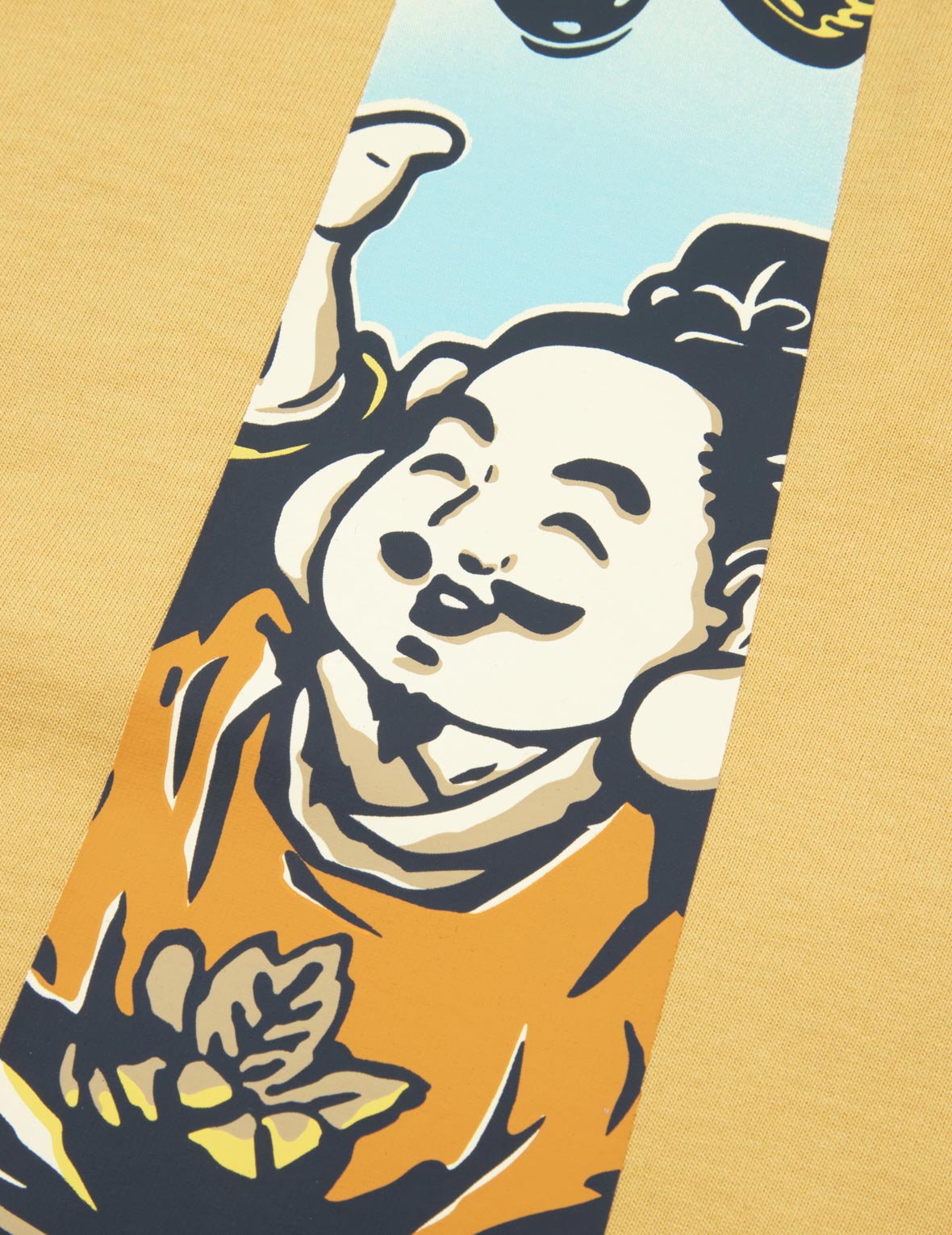 佛头大M印花宽版休闲T恤