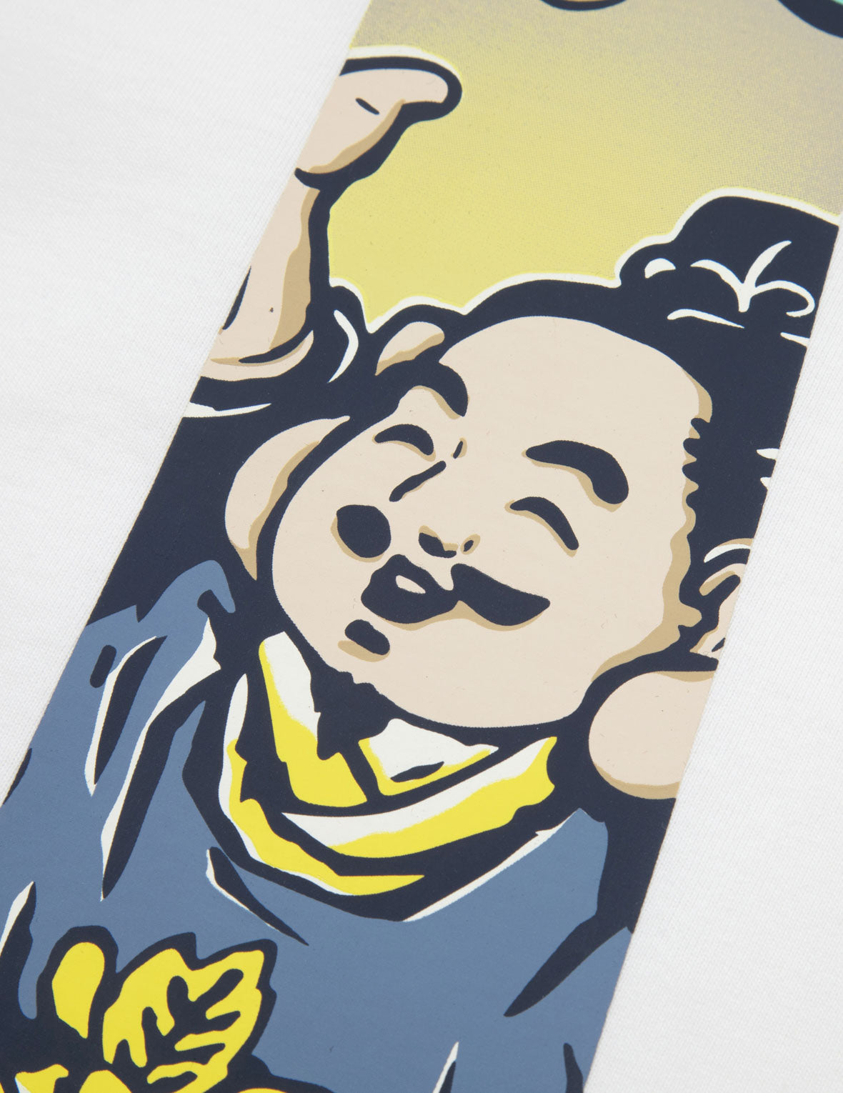 佛头大M印花宽版休闲T恤