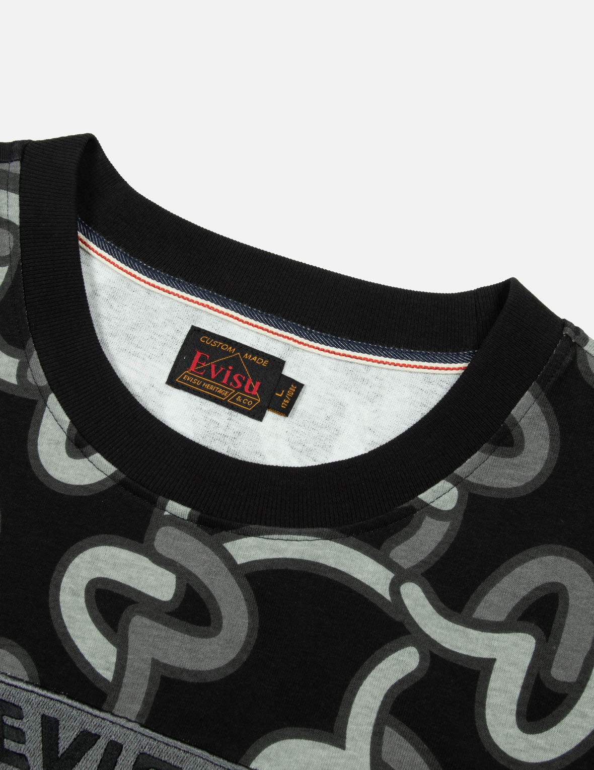 Allover Overlapping Seagull Print Regular Fit T-Shirt