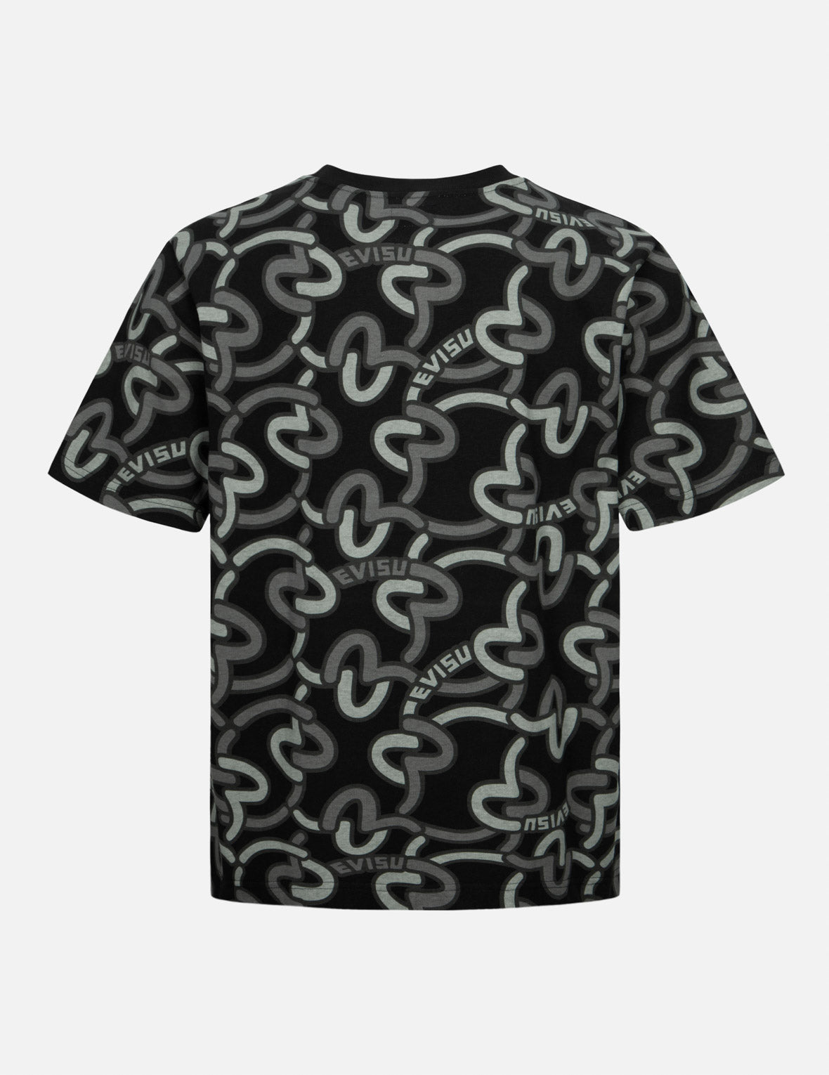 Allover Overlapping Seagull Print Regular Fit T-Shirt
