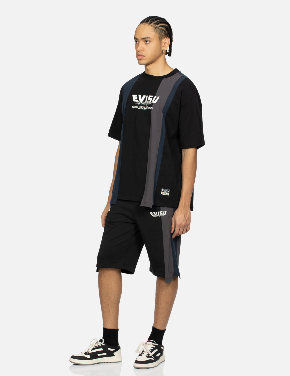 解构玩乐佛头印花宽版T恤