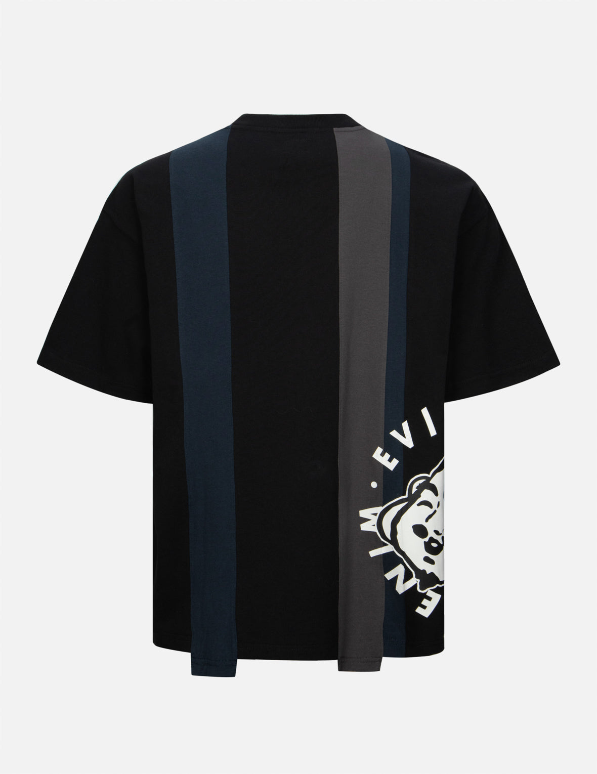 解构玩乐佛头印花宽版T恤