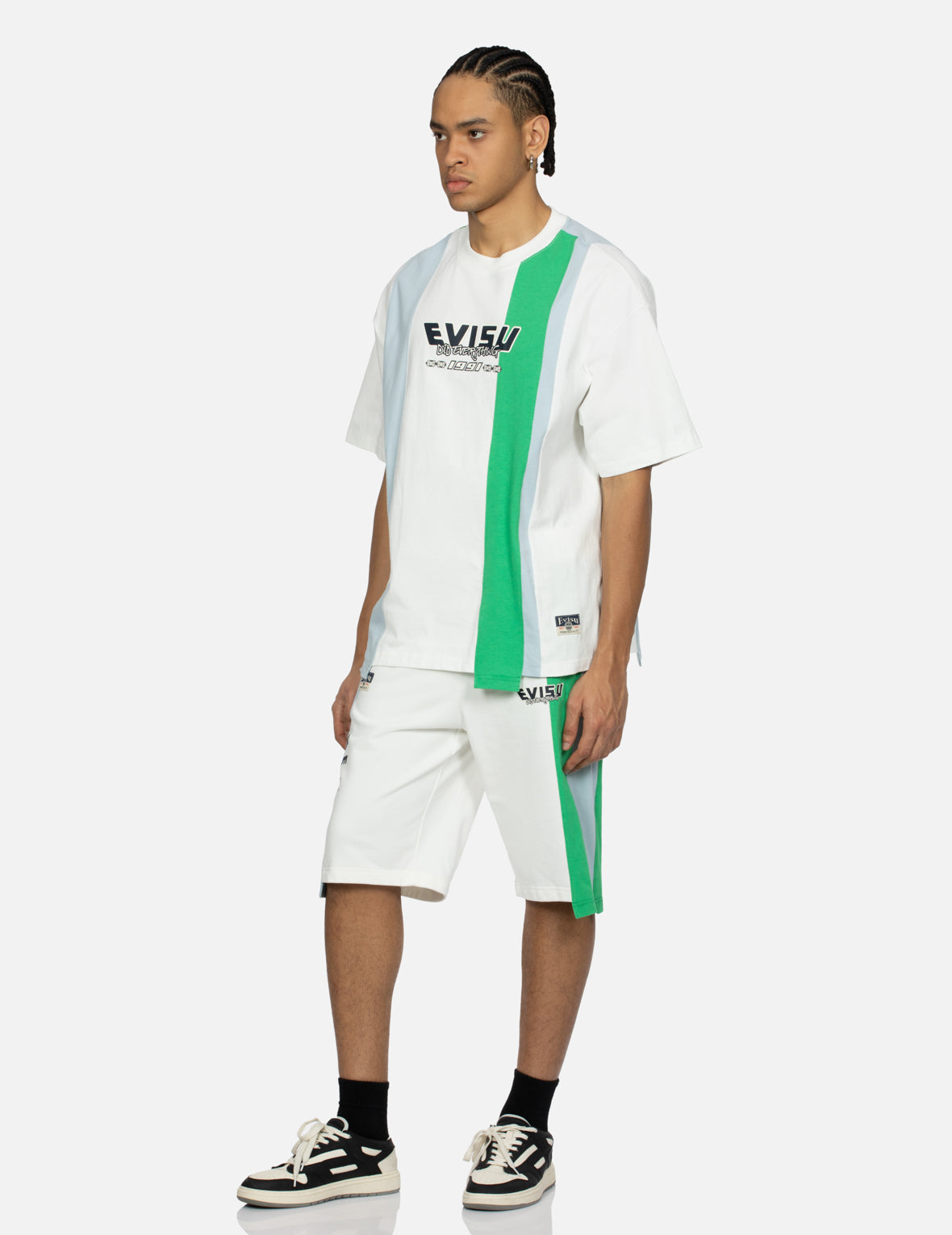 解构玩乐佛头印花宽版T恤